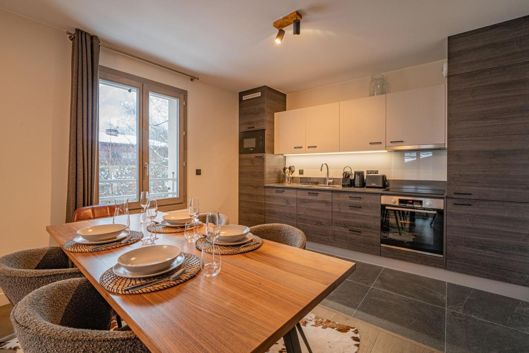 Perle Blanche - Brand New 2 Bedroom Apartment Perfectly Located Chamonix Eksteriør billede